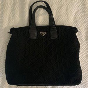 Vintage Prada Quilted Tote Bag